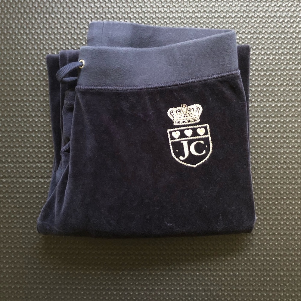 Juicy Couture Original Velour Wide Leg Track Pants - Picture 2 of 7